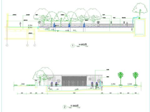 泳池剖面图详图cad大样图 