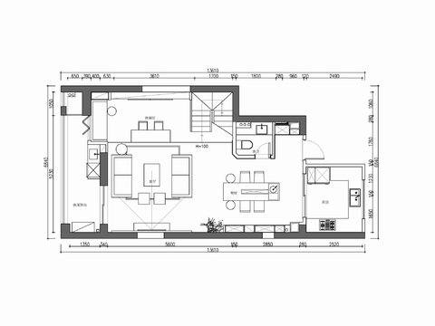  兩層小別墅洋房家裝室內(nèi)cad施工圖 