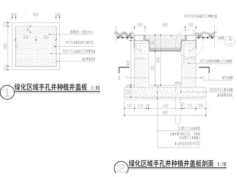  孔井做法变压器做法配电箱CAD施工图 