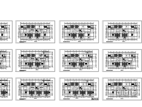  教学楼建筑平面CAD施工图 
