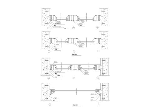  幕墙剖面图CAD节点大样 
