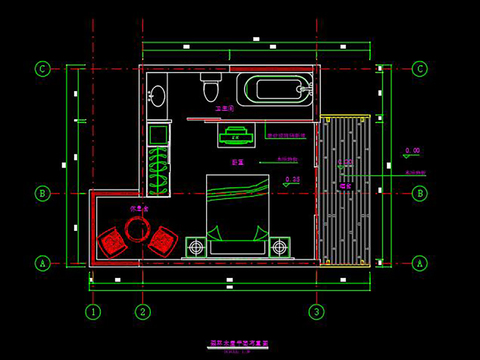  小木屋cad施工图 
