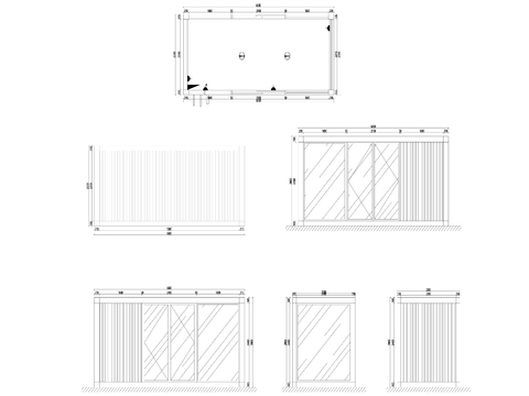  15营地集装箱cad立面图 
