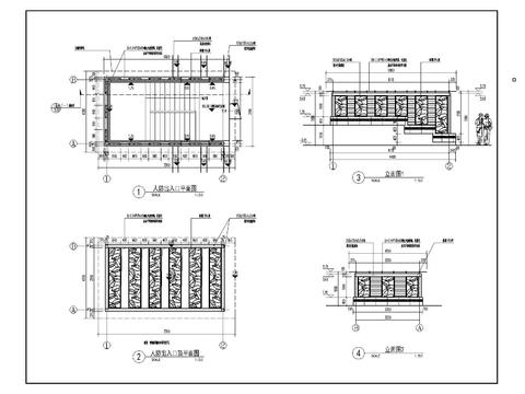  人防出入口标准做法cad平面图 