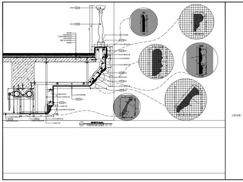  檐口节点CAD施工图 
