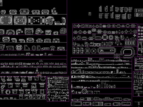  室内平面cad图库 