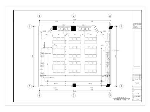  小學(xué)廚房教室cad施工圖 