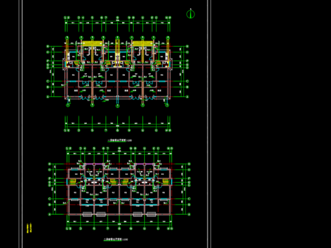  荆芋花乡小区改扩建工程6号楼给排水设计CAD施工图 
