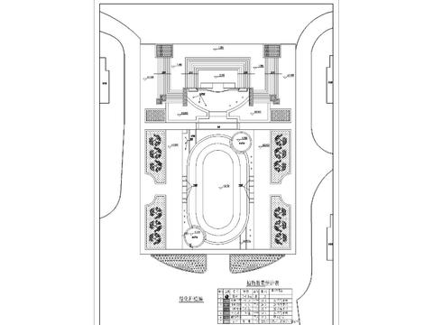  小區(qū)入口廣場綠化種植CAD設(shè)計平面圖 