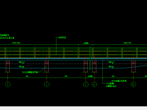  110木栈桥展开节点大样 