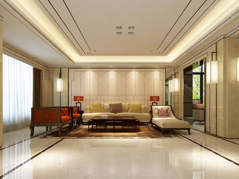  风景合院样板房一层装饰工程施工图 