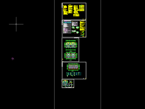  荆芋花乡小区改扩建工程6号楼给排水设计CAD施工图 