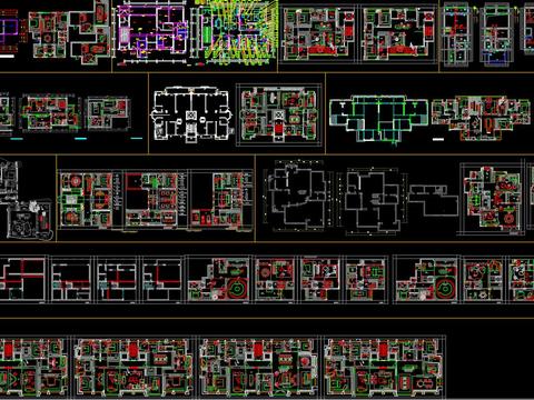  户型设计cad施工图 