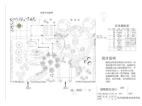  庭院設(shè)計(jì)cad施工圖 