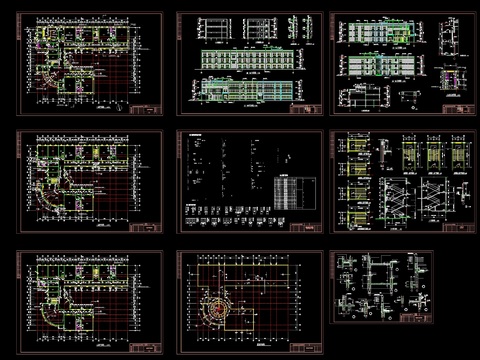  幼儿园cad施工图 