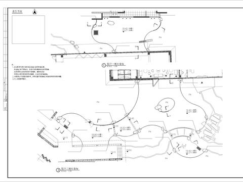  驳岸及跌水细部节点大样 