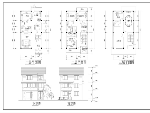  37美丽乡村CAD建筑图cad平面图 