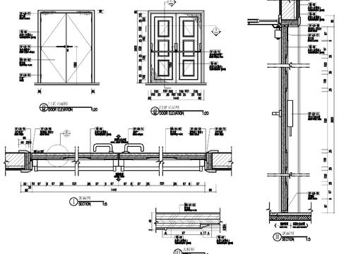  甲级防火门节点大样 