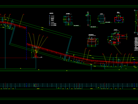  B=1200带式输送机CAD施工图 