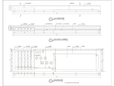  儿童互动景墙详图cad大样图 