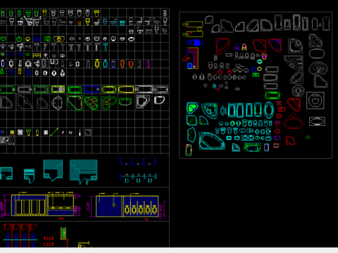  室内装修cad图库 