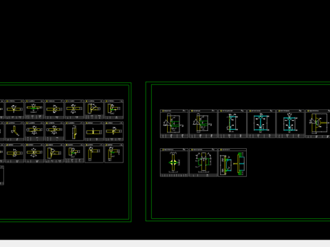  钢框架标准焊接cad大样图 