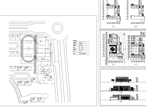  小學(xué)建筑cad施工圖 