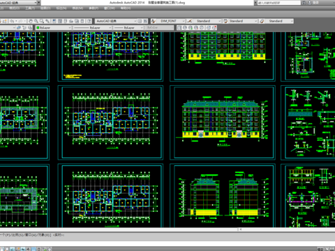  百套别墅建筑cad图库 