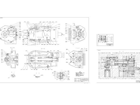  组合刀架装配CAD施工图 