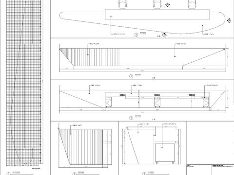  接待台节点大样图 