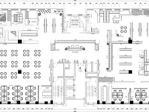  裝修公司建材展廳CAD施工圖 