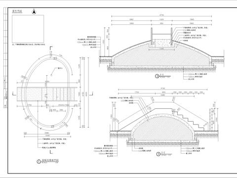  堆坡滑梯细部节点大样 
