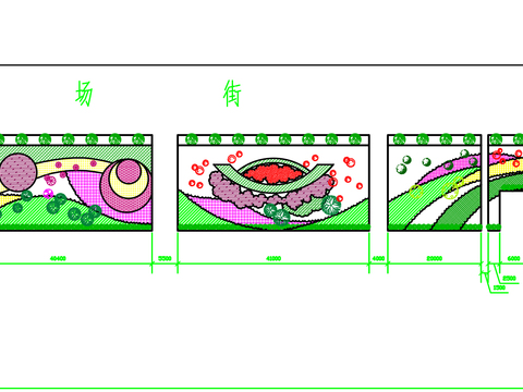  道路綠化設(shè)計(jì)CAD施工圖 