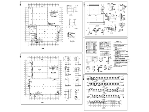  74輕鋼廠房建筑cad施工圖 