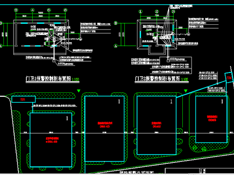  可燃易爆仓库报警系统CAD节点大样 