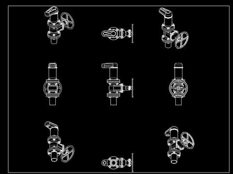  水利机电cad图库 