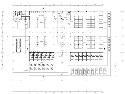  购物市场图纸CAD平面图 