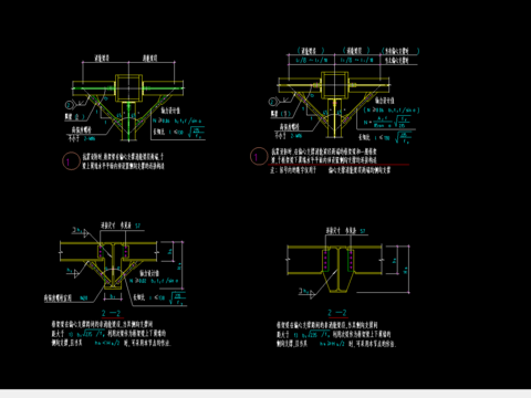  支撑的连接构造节点大样 