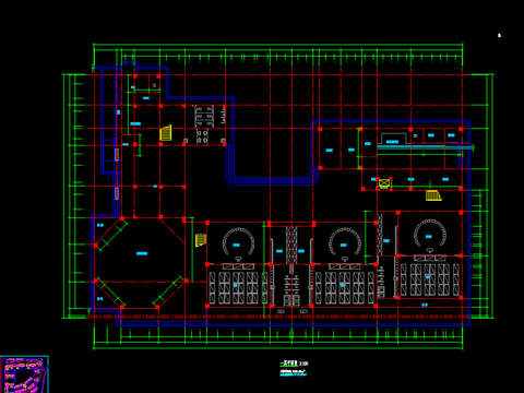  现代幼儿园cad施工图 