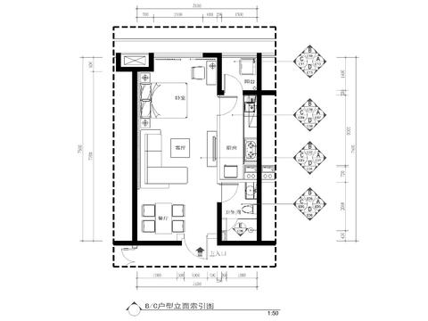  公寓CAD施工图 