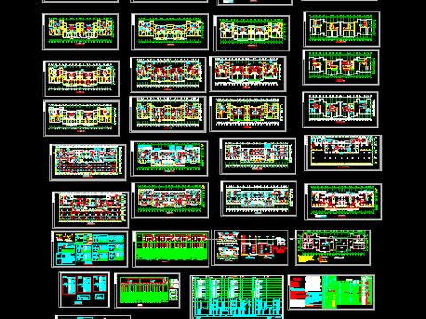  十二层商住楼强电cad施工图 