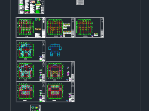  仁理文化展示馆结构CAD施工图 