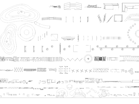  萌宠乐园图库cad施工图 