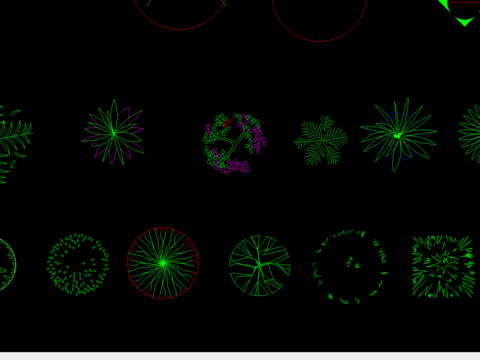  地面雕花cad图库 