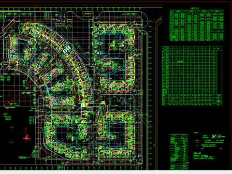  万科六期建筑CAD施工图 