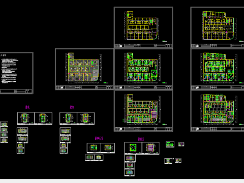  宾馆设计cad图纸 