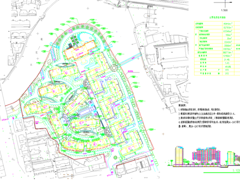  某市高级小区规划cad施工图 