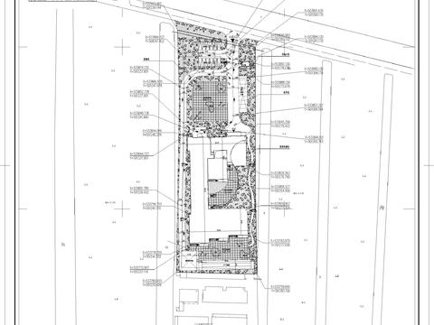  幼儿园室外道路cad施工图 