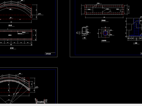  拱桥cad大样图 