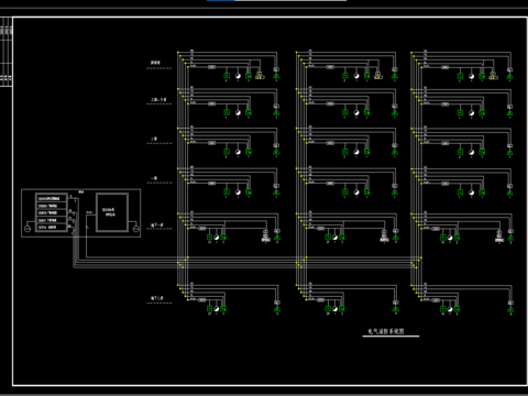  十二层住宅电气CAD施工图 